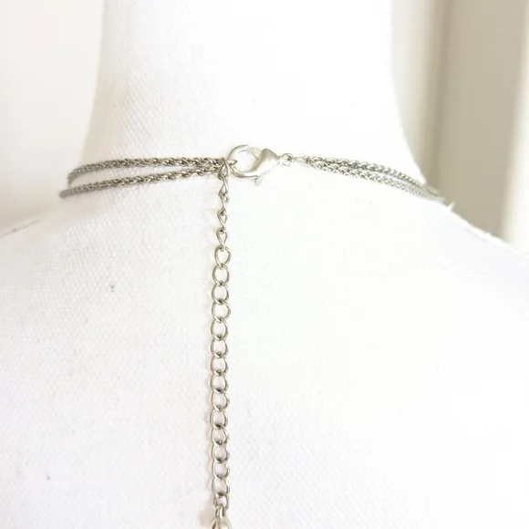 Vintage Puff Heart Double Strand Necklace - Picture 7 of 7